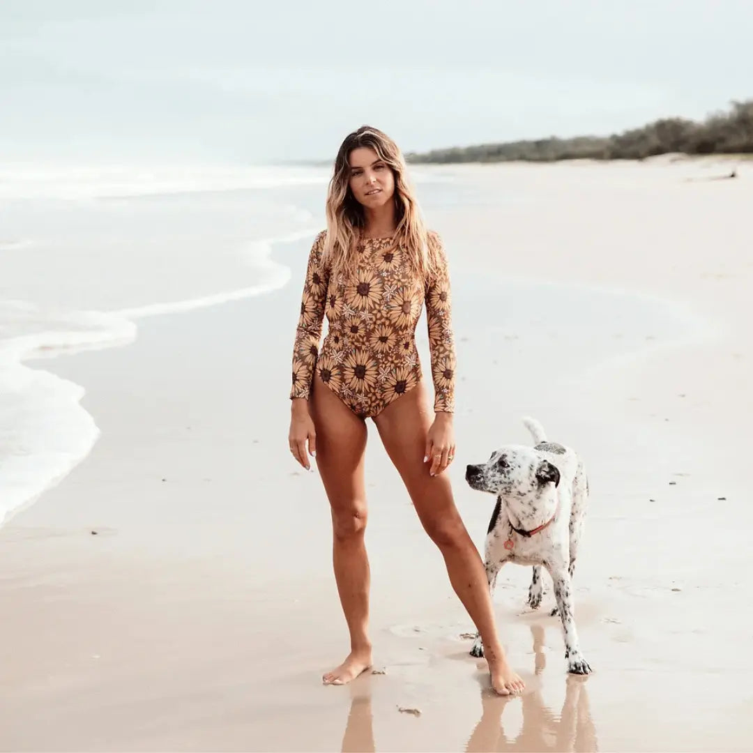 Onezie In Sunflower - Soulti Ladies Swimwear BOARDSOX® Australia