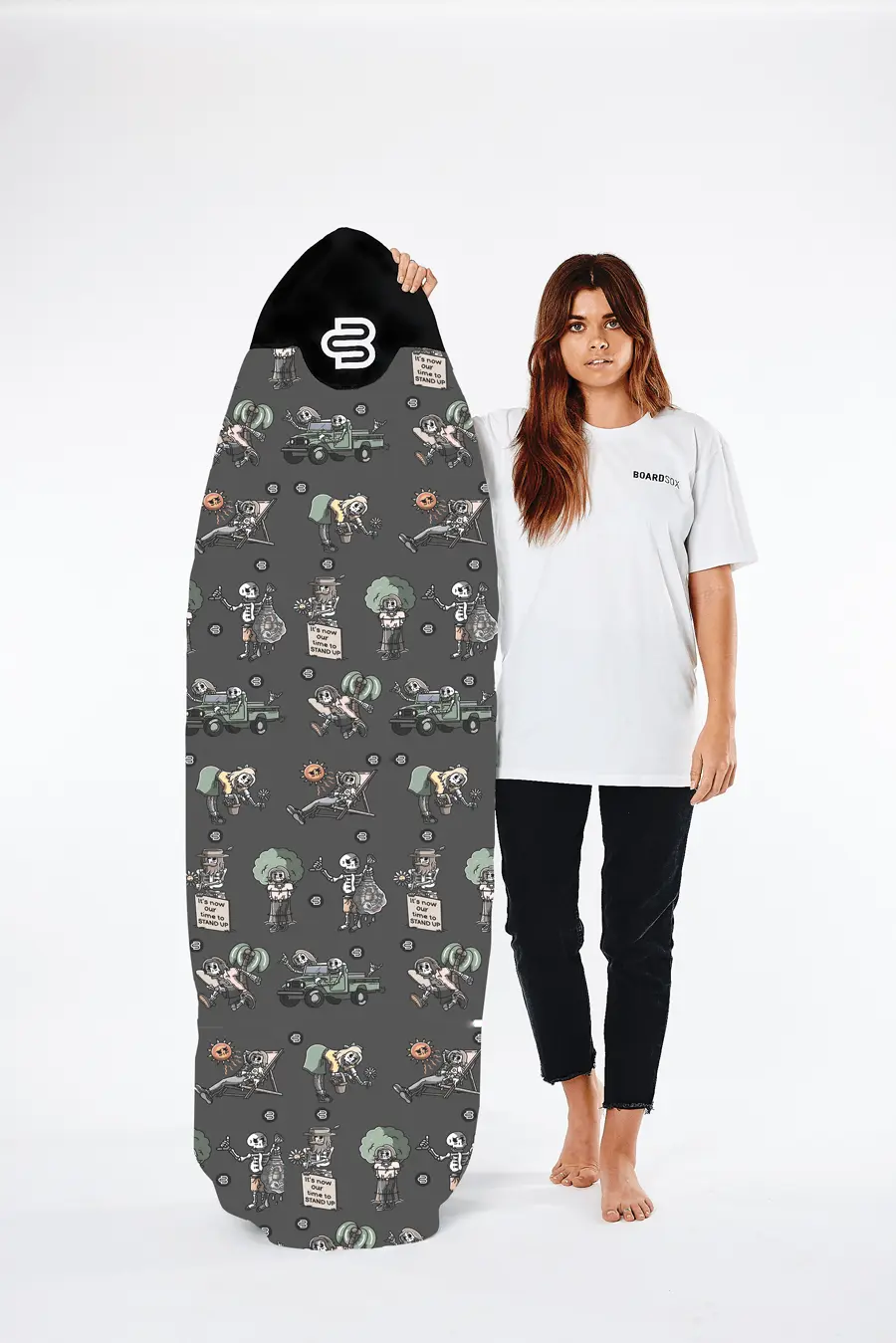 Surfers for Climate - The Skeletor BOARDSOX® FUN SURFBOARD COVER - BOARDSOX® Australia