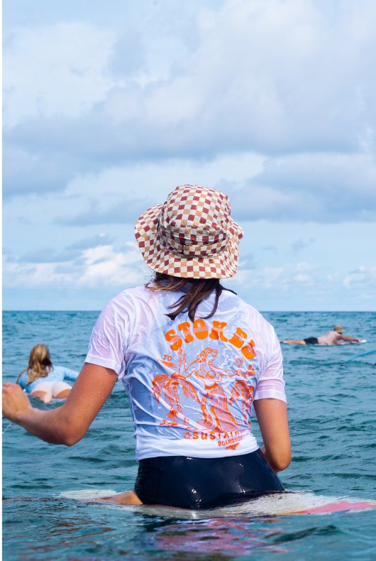 Surfer in a Boardsox hat