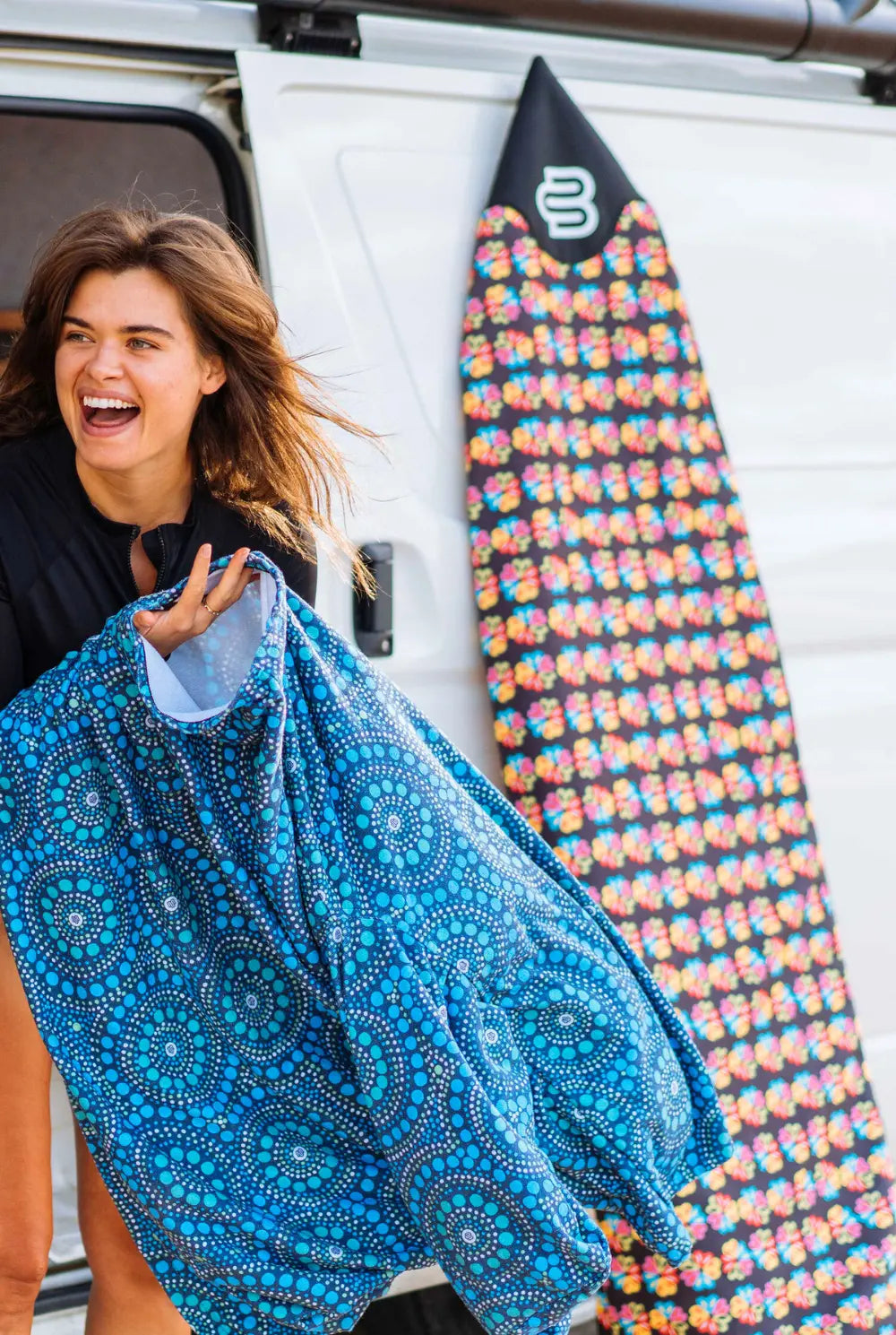 Alien Flower Love  - Short - Boardsox Canvas Surfboard Cover BoardSox