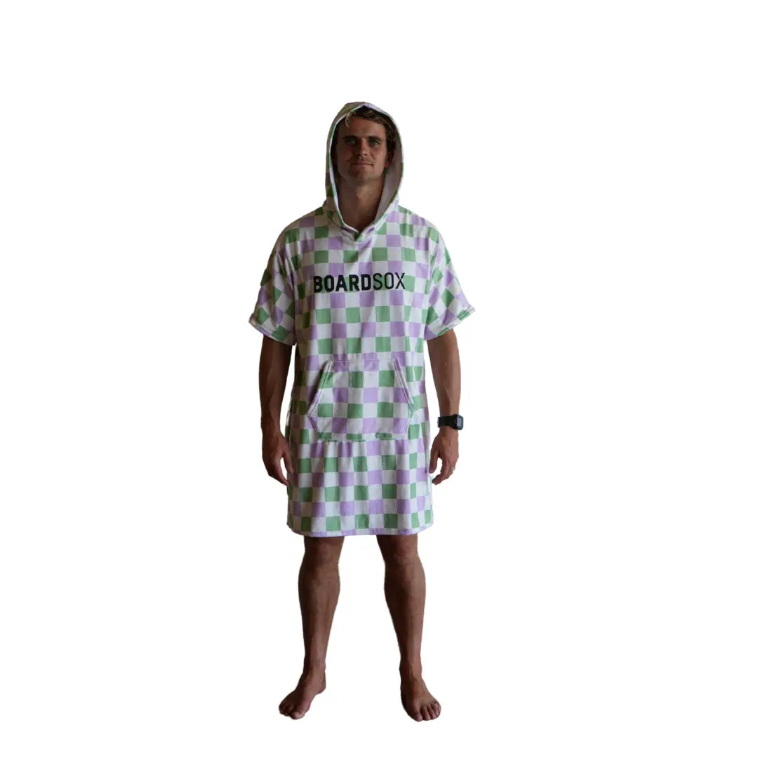 The Alana Check-  Boardsox Hooded Towel + Surf Poncho BOARDSOX®