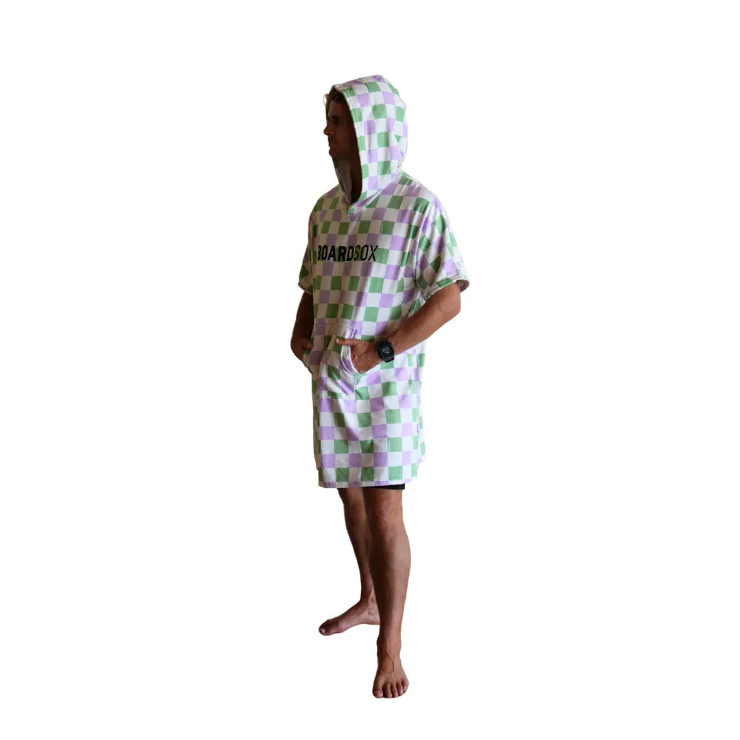 The Alana Check-  Boardsox Hooded Towel + Surf Poncho BOARDSOX®