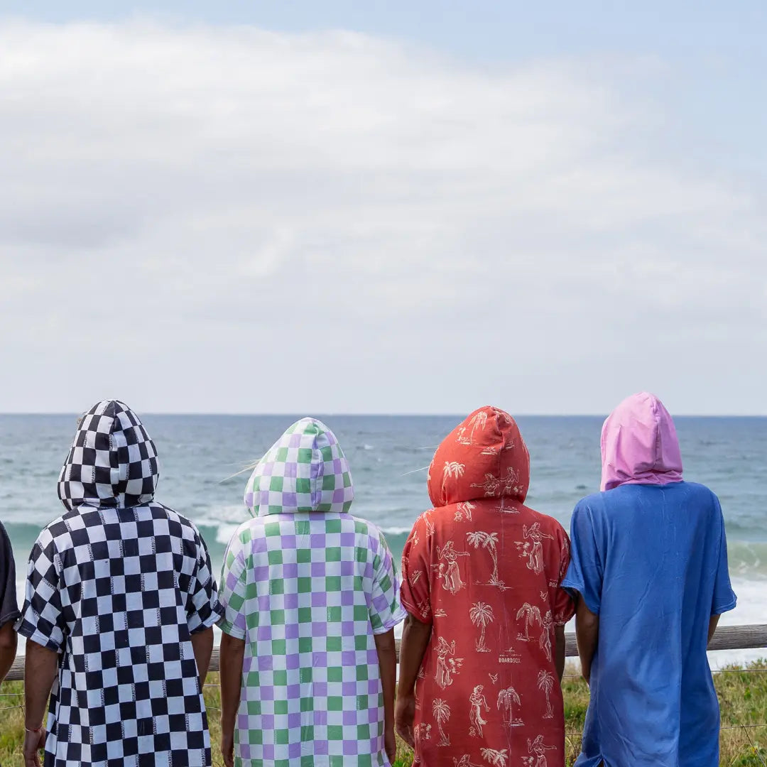 The Alana Check-  Boardsox Hooded Towel + Surf Poncho BOARDSOX®