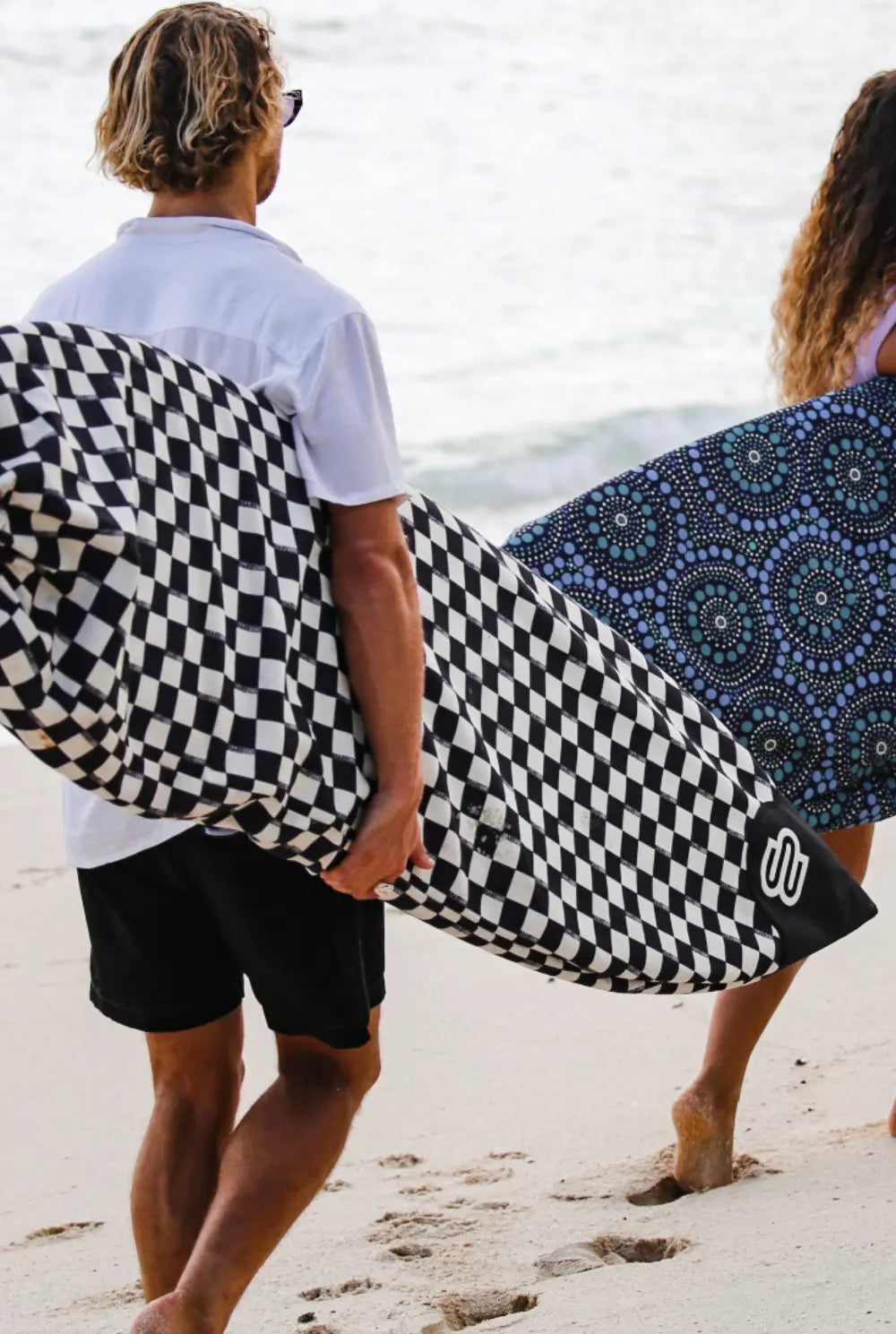 Checks Longboard - Boardsox Canvas Surfboard Cover BoardSox