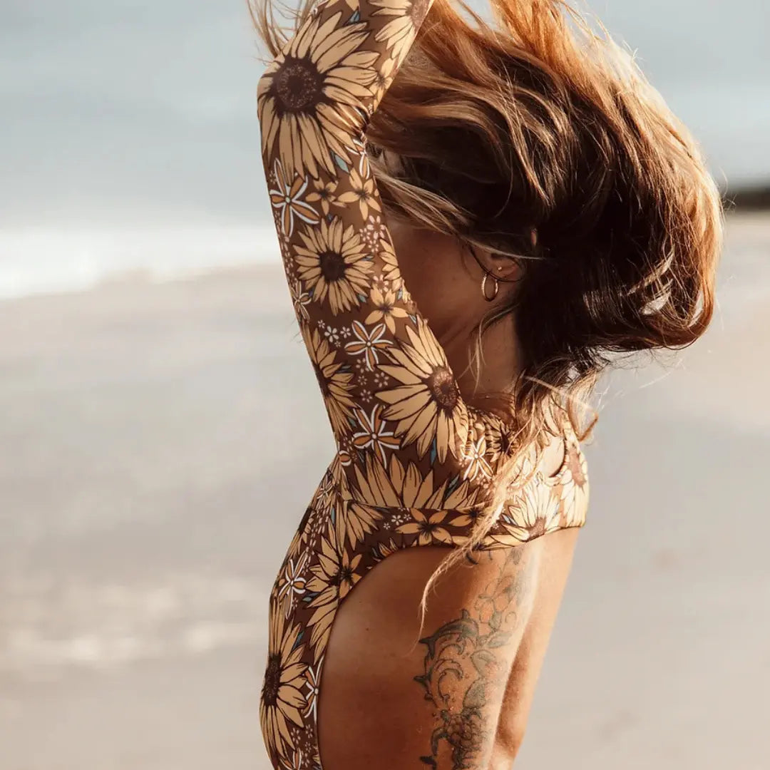 Onezie In Sunflower - Soulti Ladies Swimwear BOARDSOX® Australia