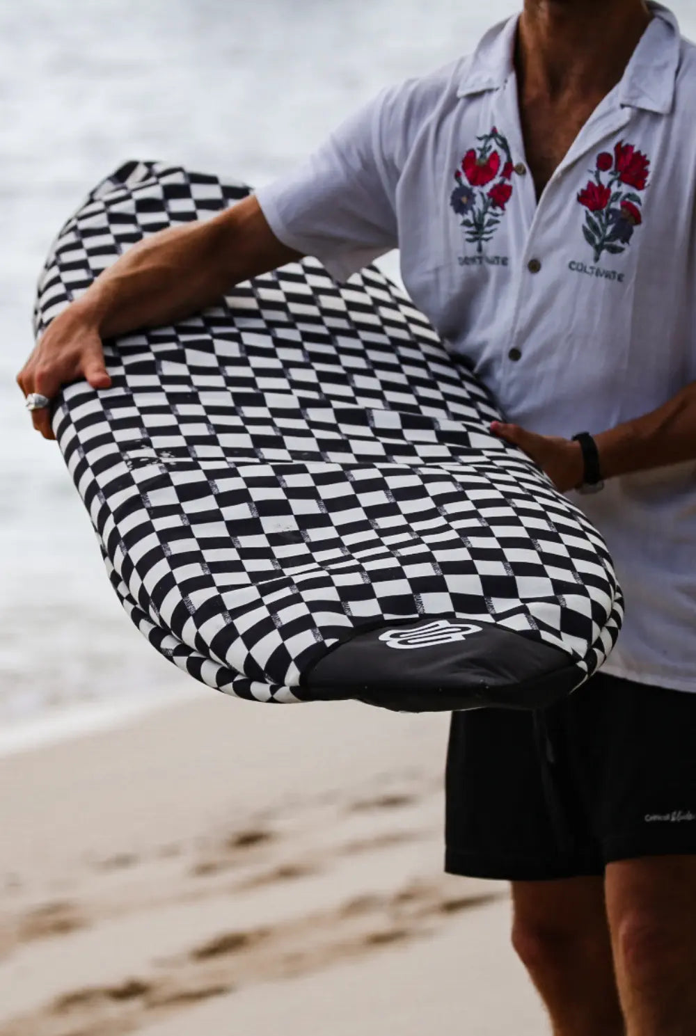 Checks Longboard - Boardsox Canvas Surfboard Cover - BOARDSOX®BoardSox Surfboard Cover