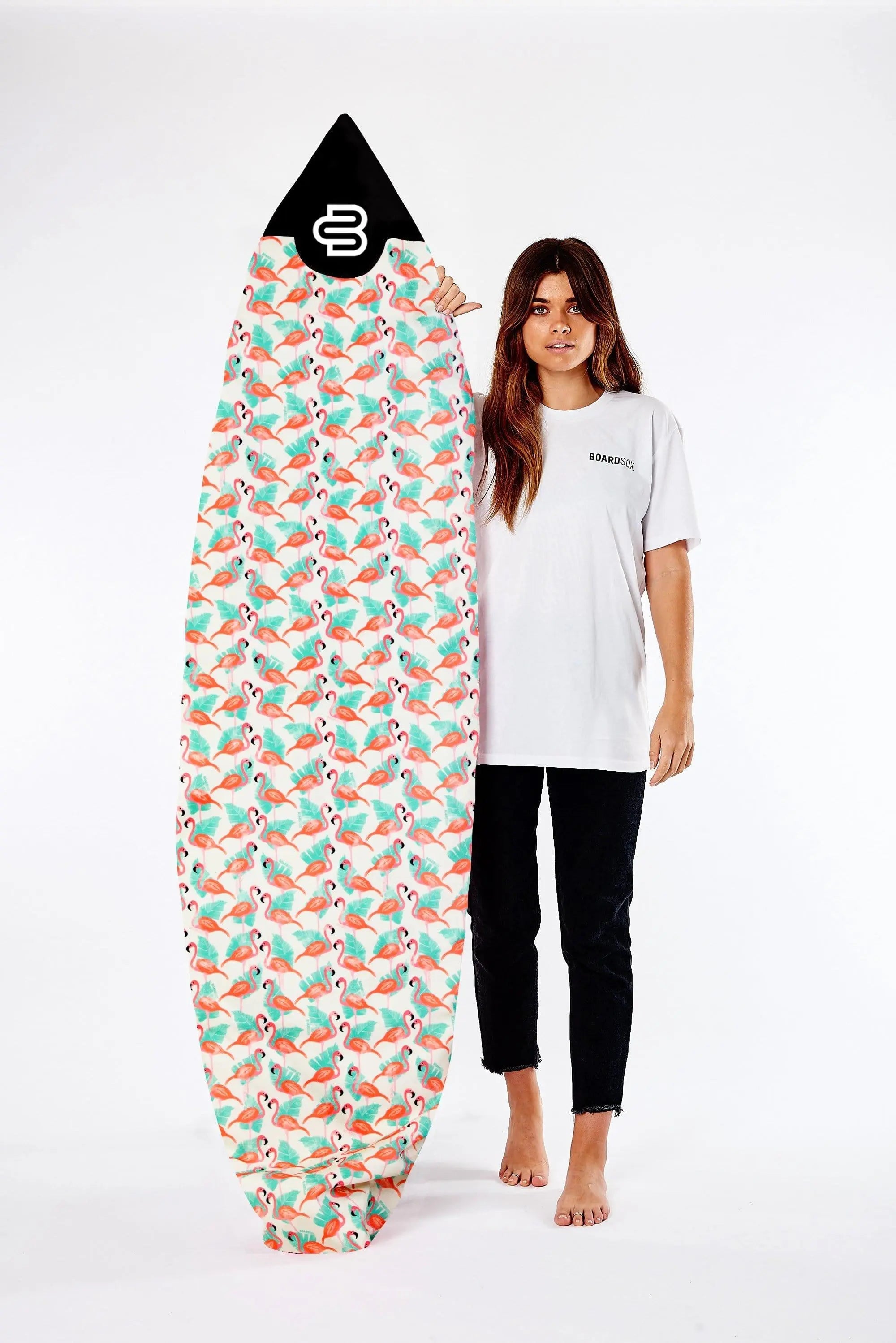 Flamingo Shortboard - Boardsox Canvas Surfboard Cover - BOARDSOX®BoardSox Surfboard Cover