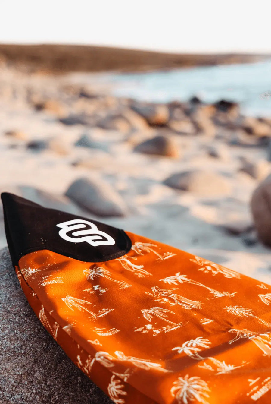 Hula Lula shortboard cover, cut and sewn in Ocean Grove, Victoria