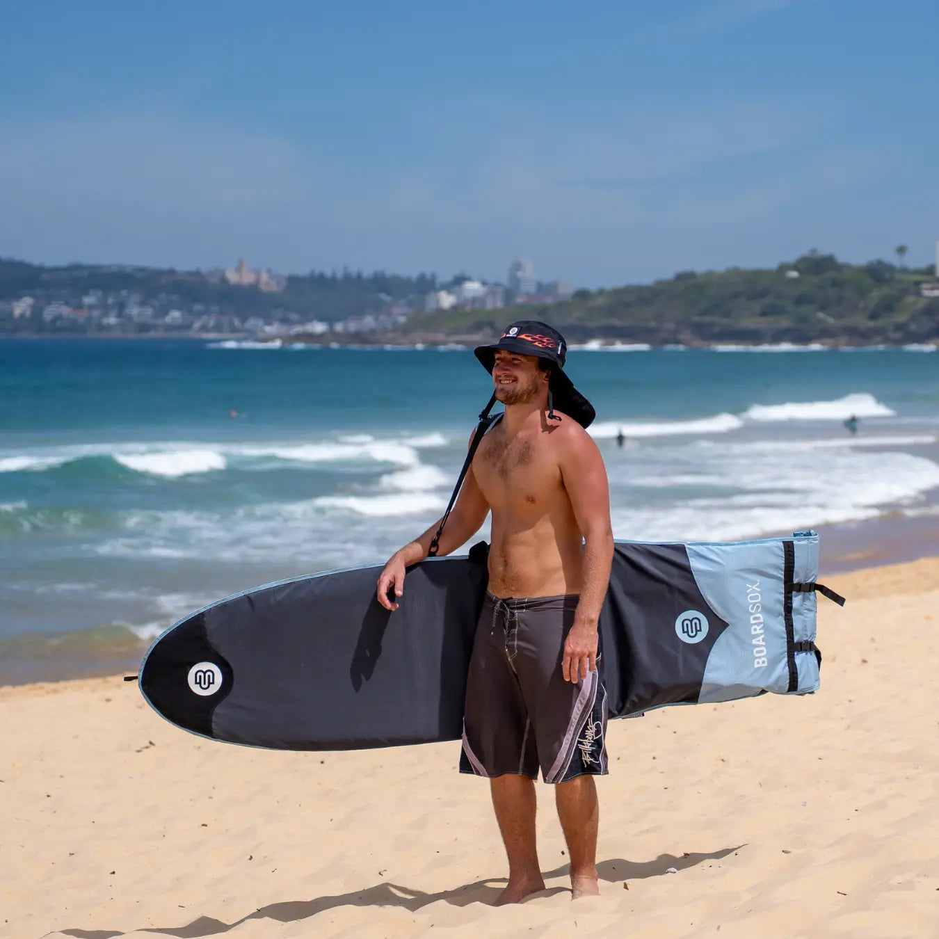 The Flames Boardsox Surf HAT + Hard Shell Insert - BOARDSOX®Hat