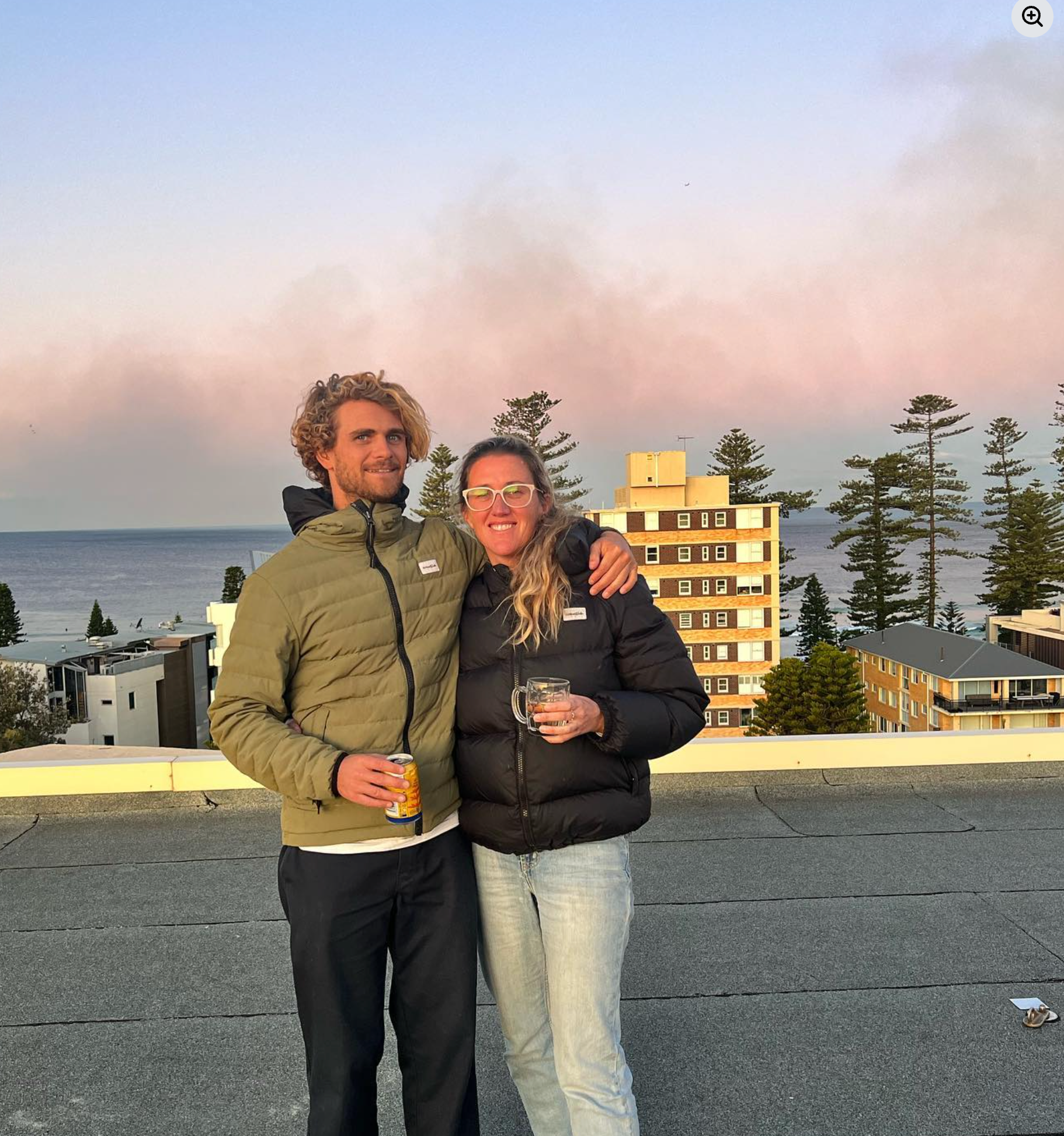 Dan and Sarah at sunset