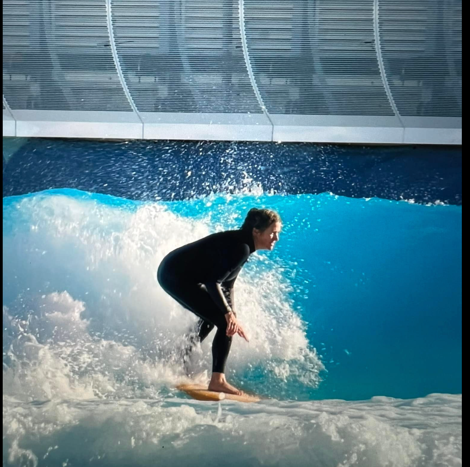 Sarah surfing